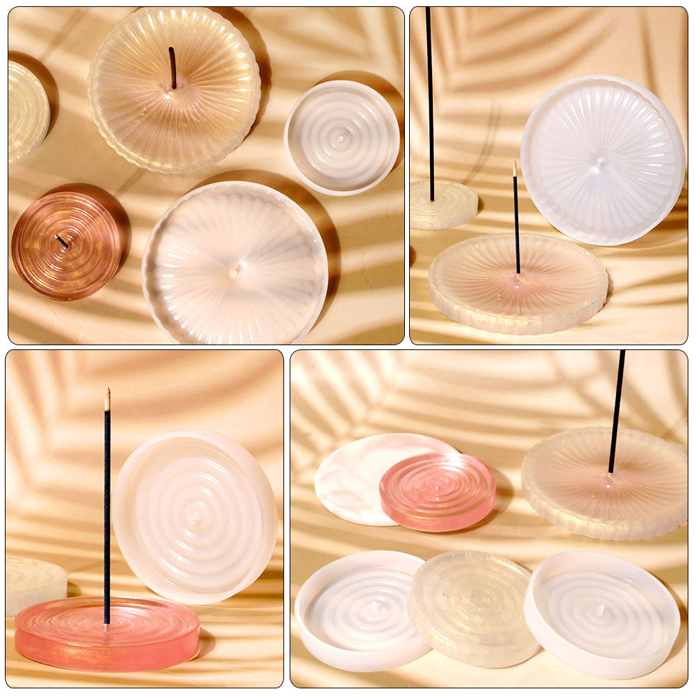 Incense Holder - 2Pcs Silicone Incense Stick Holder Mold