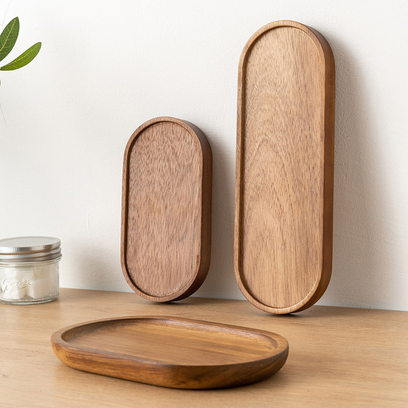 Tableware Solid Wood Food Tray - Japanese Snacks 评论和价格