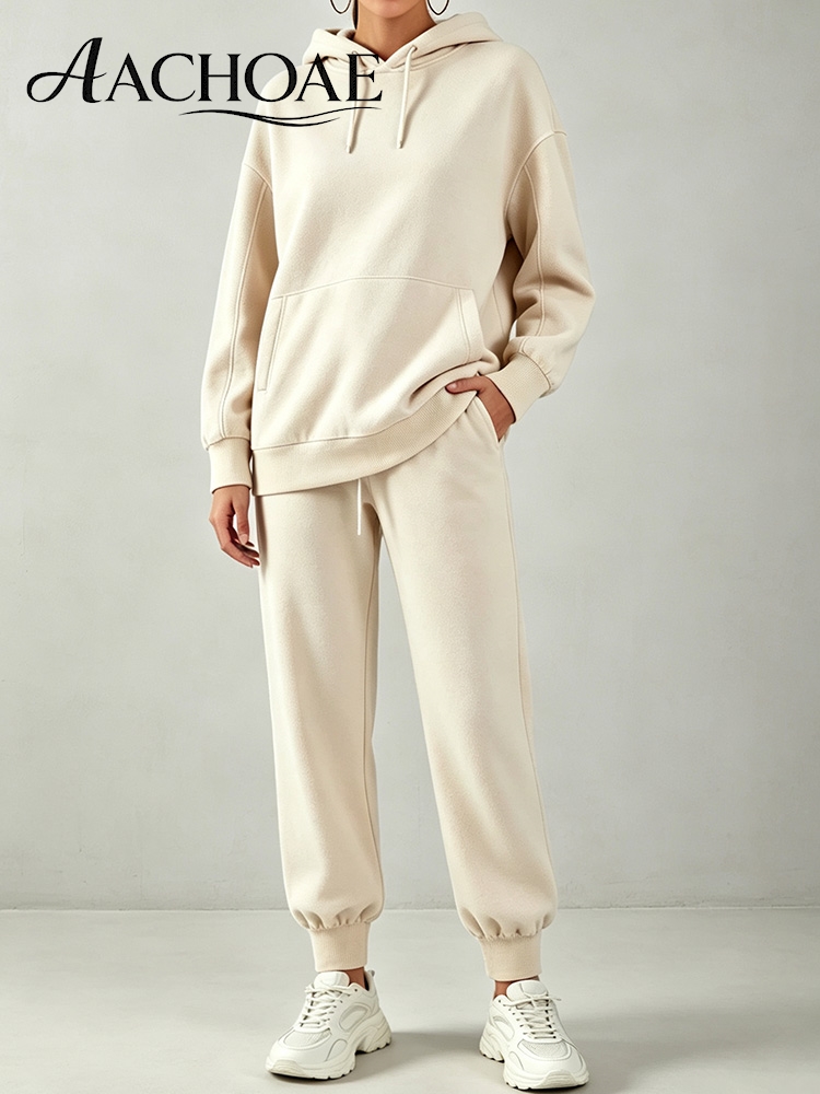 AACHOAE Women's Tracksuit Hood - Matcha 评论和价格