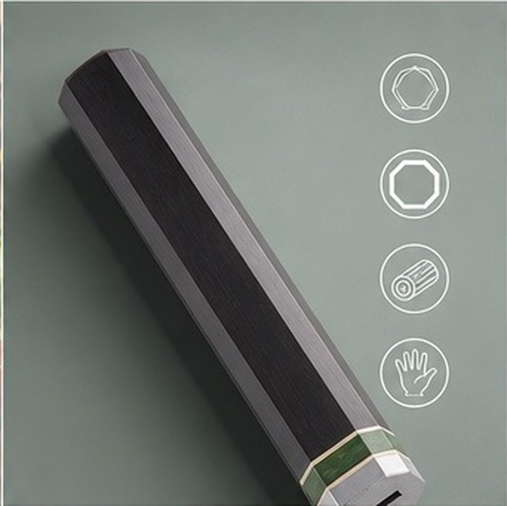 Japanese Octagonal Ebony Wood  - Japanese Knife 评论和价格