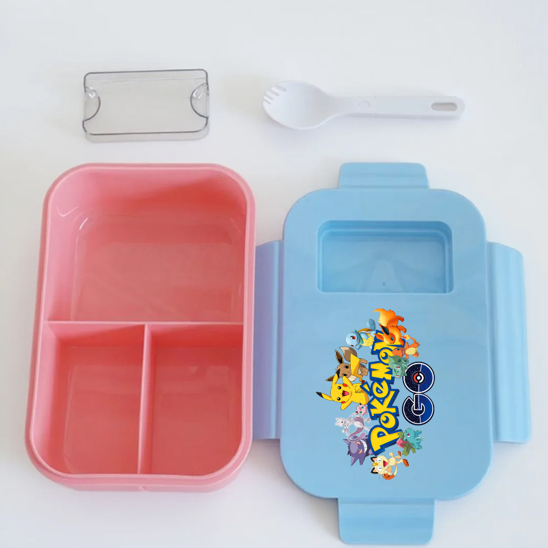 Pok É Mon Lunch Box with Spoon - Bento Box 评论和价格