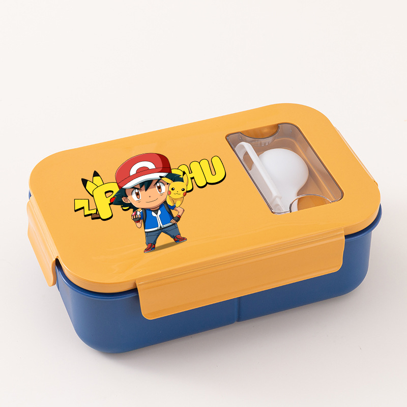Pok É Mon Lunch Box with Spoon - Bento Box 评论和价格