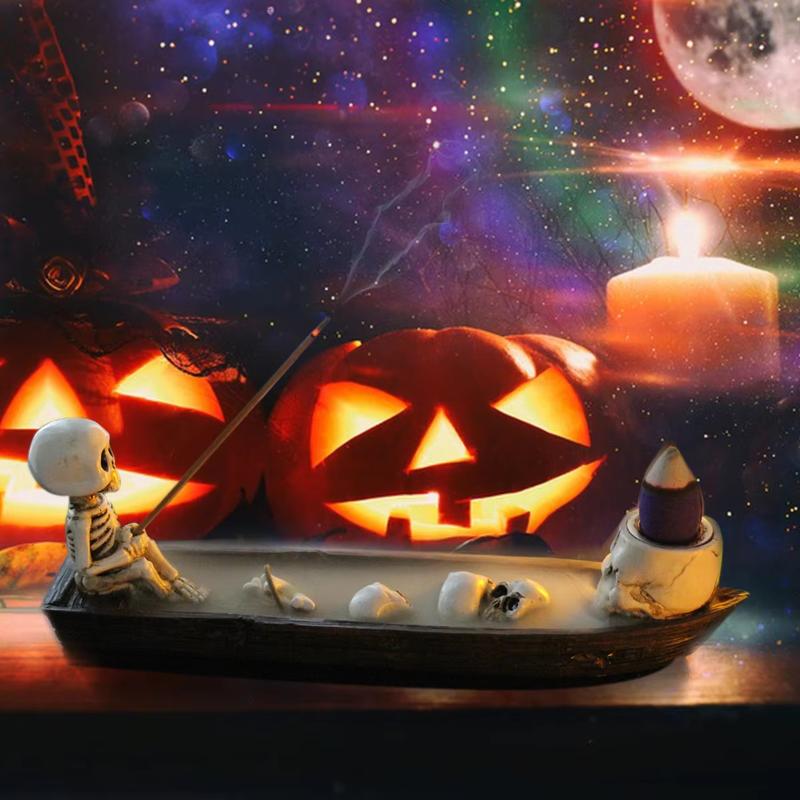Skull Boat Incense Holder Dura - Incense Holder 评论和价格