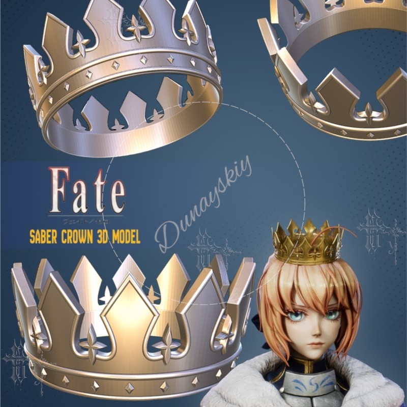 Artoria Saber Crown FATE STAY  - Japanese Fan 评论和价格